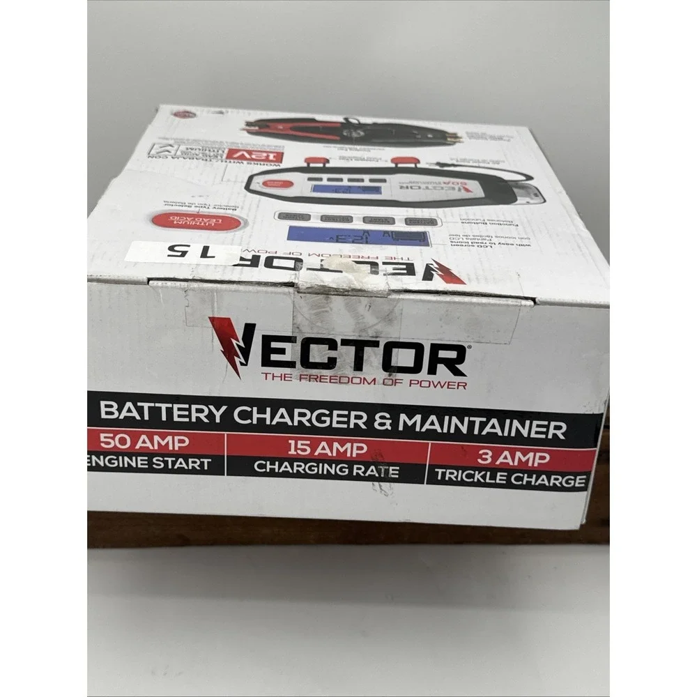 Battery Charger/Maintainer VECTOR VECBC50 12V 50/15/3 Amp Lithium / Lead Acid